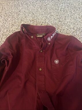 Ariat Kids Burgundy Button-Down Shirt Jacket